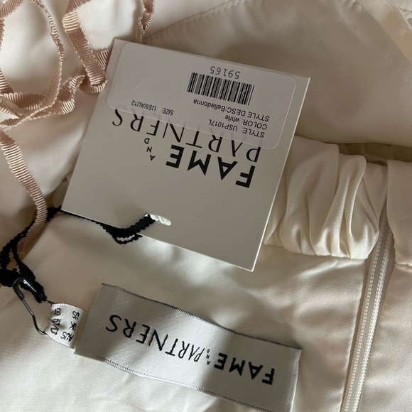 NWT Fame and Partners Belladonna White Lace Wedding Gown Dress US 8 - Picture 4 of 8